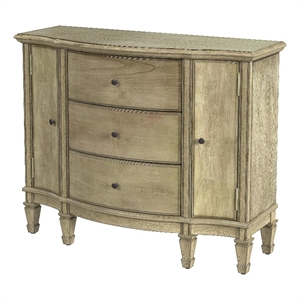 Beaumont Lane Traditional Antique Beige 3 Drawer 2 Drawer Accent Cabinet