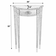 Beaumont Lane Traditional Antique Beige Demilune Console Table