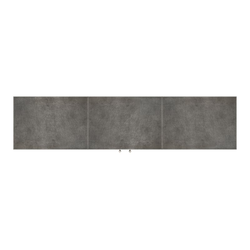 Beaumont Lane Modern Silver Leather 70.5