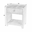 Beaumont Lane Wood Traditional 1 Drawer Nightstand in Charcoal
