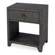 Beaumont Lane Wood Traditional 1 Drawer Nightstand in Charcoal