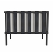 Beaumont Lane Contemporary Outdoor Club Chair in Black And White