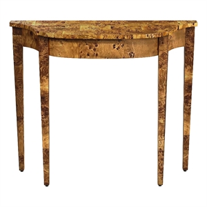 Beaumont Lane Traditional 36&quot Console Sofa Table in Brown Burl