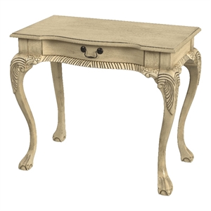 Beaumont Lane Traditional 33&quot Wood Writing Desk in Antique Beige