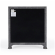 Beaumont Lane Modern Wood Traditional Chest in Charcoal Finish