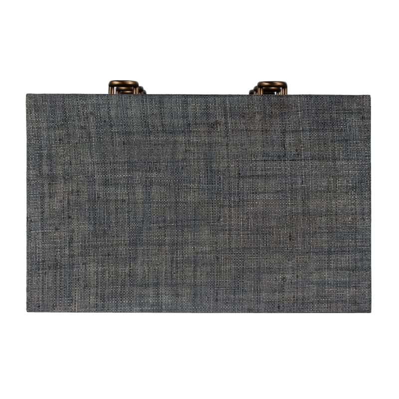 Beaumont Lane Modern Wood Traditional Chest in Charcoal Finish