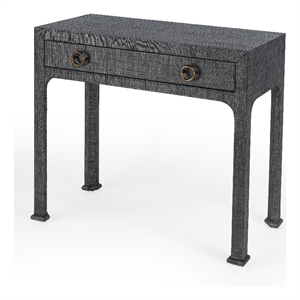 Beaumont Lane Modern Wood Traditional Console Table in Charcoal