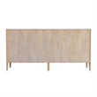 Beaumont Lane Modern 6 Drawer Wood And Marble Dresser in Light Beige