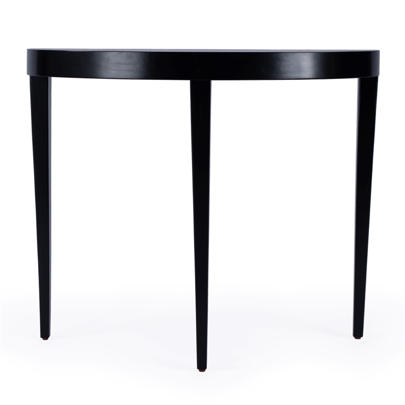 Beaumont Lane Modern Mid-Century Wood Console Table in Black