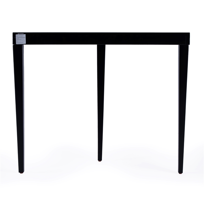 Beaumont Lane Modern Mid-Century Wood Console Table in Black