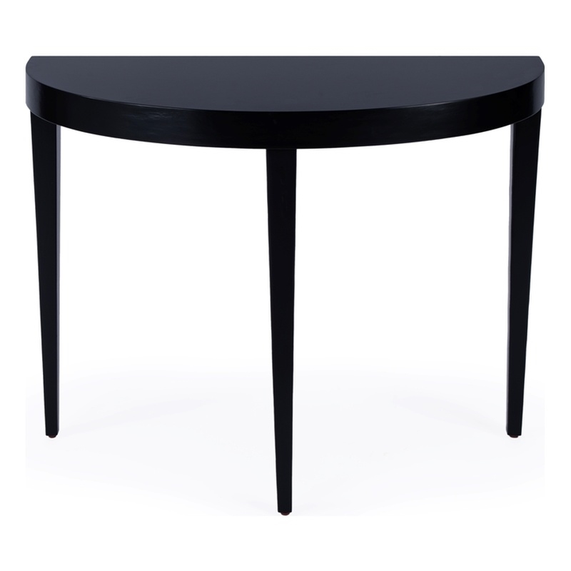 Beaumont Lane Modern Mid-Century Wood Console Table in Black