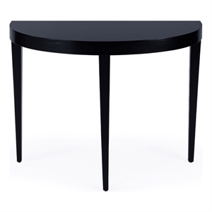 Beaumont Lane Modern Mid-Century Wood Console Table in Black