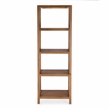 Beaumont Lane Modern Cane And Wood 4-Tier Etagere Bookcase in Brown