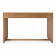 Beaumont Lane Modern Cane And Wood 3-Drawer Writing Desk in Brown
