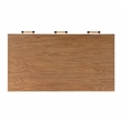 Beaumont Lane Modern Cane And Wood 3-Drawer Writing Desk in Brown