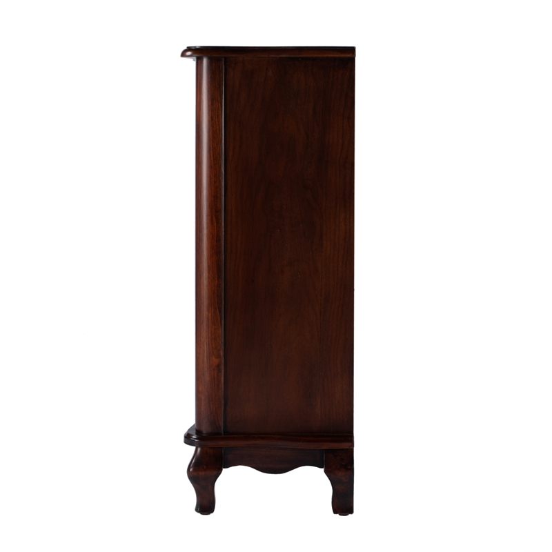 Beaumont Lane Traditional European Wood Accent Cabinet in Cherry