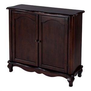 Beaumont Lane Traditional European Wood Accent Cabinet in Cherry