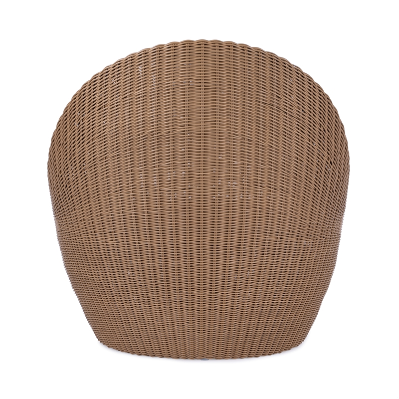 Beaumont Lane Coastal Rattan Outdoor Nest Chair in Natural Rattan