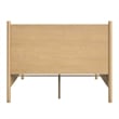 Beaumont Lane Mid-Century Rounded Leg Queen Bed in Light Natural Wood