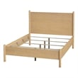 Beaumont Lane Mid-Century Rounded Leg Queen Bed in Light Natural Wood