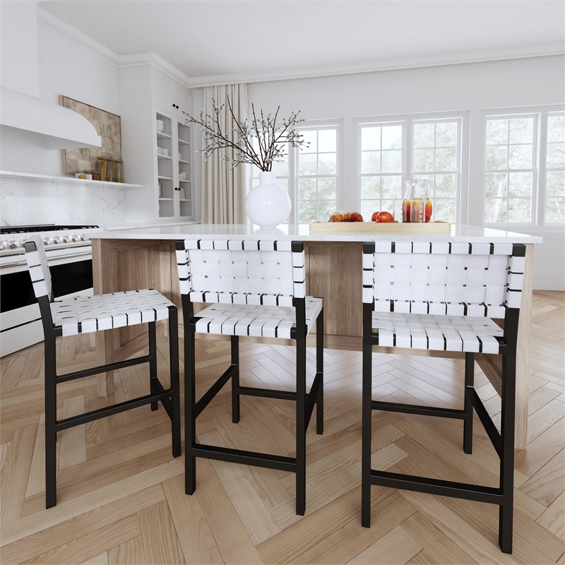 Beaumont Lane Modern Iron And Leather 24.5