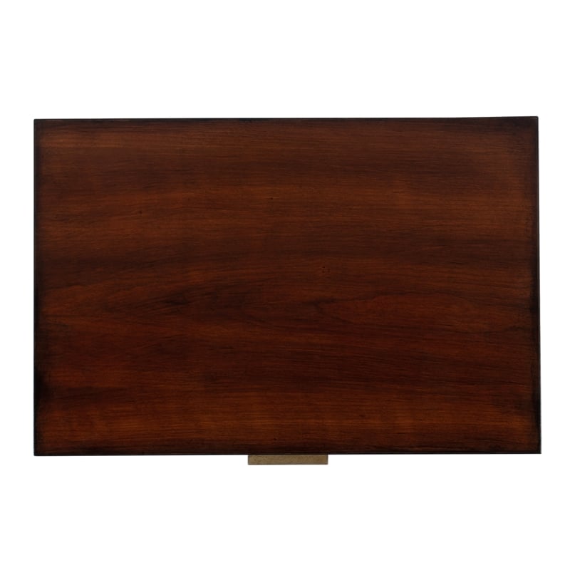 Beaumont Lane Contemporary 2 Drawer End Table in Antique Cherry