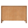 Beaumont Lane Modern Cane And Solid Wood 6-Drawer Dresser in Natural