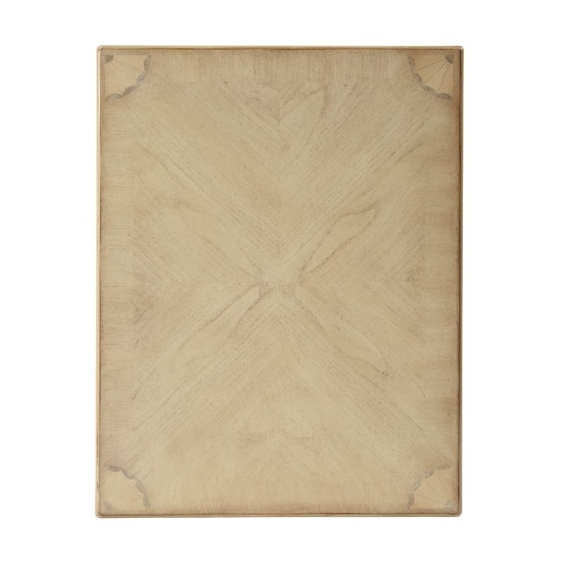 Beaumont Lane Traditional 1-Drawer End Table in Antique Beige
