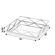 Beaumont Lane Modern Rectangle Mirrored Serving Tray in Polished Gold