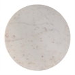Beaumont Lane Transitional Round Marble and Iron Accent Table