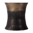 Beaumont Lane Modern 14 in W Stainless Steel End Table in Bronze