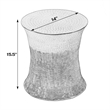 Beaumont Lane Modern 14 in W Stainless Steel End Table in Bronze