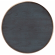 Beaumont Lane Traditional 24 in W Round Wood End Table in Pastel Blue