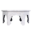 Beaumont Lane Traditional Hexagon Wood Coffee Table in White