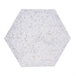 Beaumont Lane Traditional Hexagon Wood Coffee Table in White