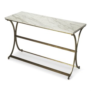 Beaumont Lane Contemporary Loft Pamina Console Table In Travertine