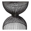 Beaumont Lane Contemporary Iron Cage Bunching Table in Black