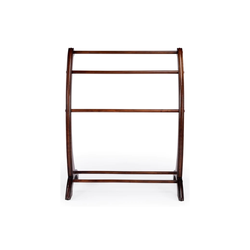Beaumont Lane Transitional Plantation Cherry Finish Blanket Stand