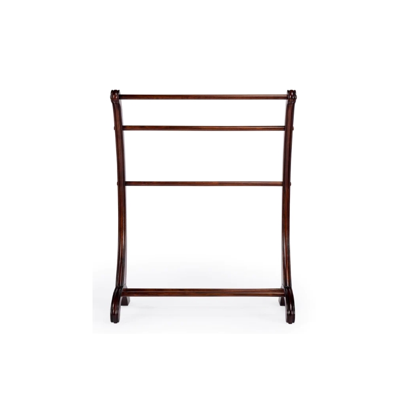 Beaumont Lane Transitional Plantation Cherry Finish Blanket Stand