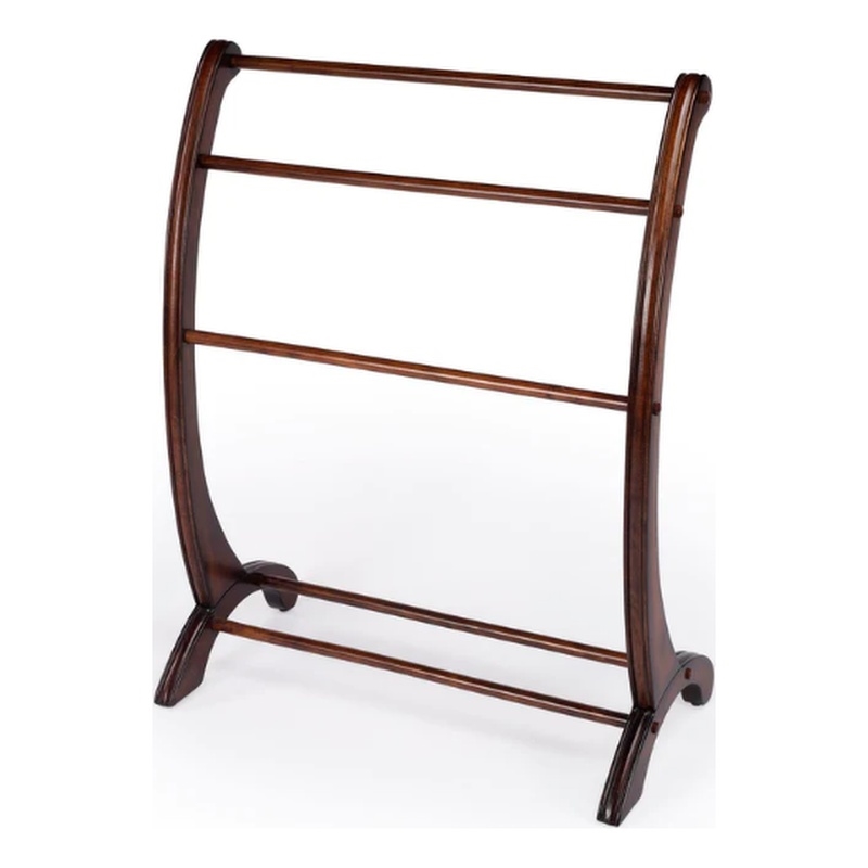 Beaumont Lane Transitional Plantation Cherry Finish Blanket Stand
