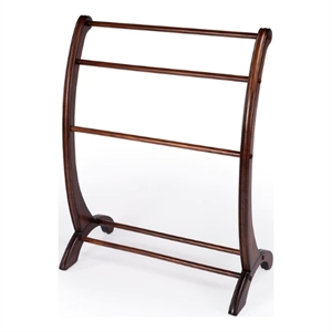 Beaumont Lane Transitional Plantation Cherry Finish Blanket Stand