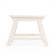 Beaumont Lane Traditional Solid Wood Accent White Step Stool