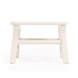 Beaumont Lane Traditional Solid Wood Accent White Step Stool
