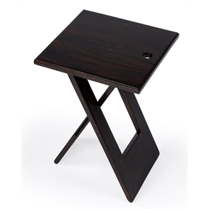 Beaumont Lane Modern Transitional Coffee Mango Wood Folding Table