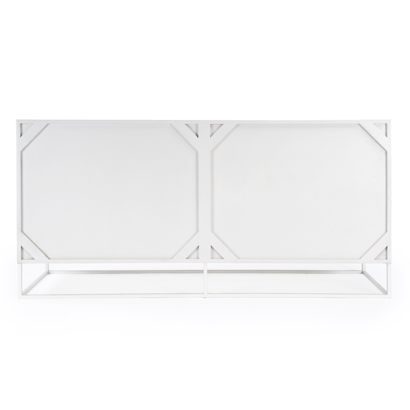 Beaumont Lane Modern Transitional White Wooden Accent Sideboard