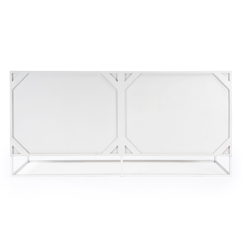 Beaumont Lane Modern Transitional White Wooden Accent Sideboard