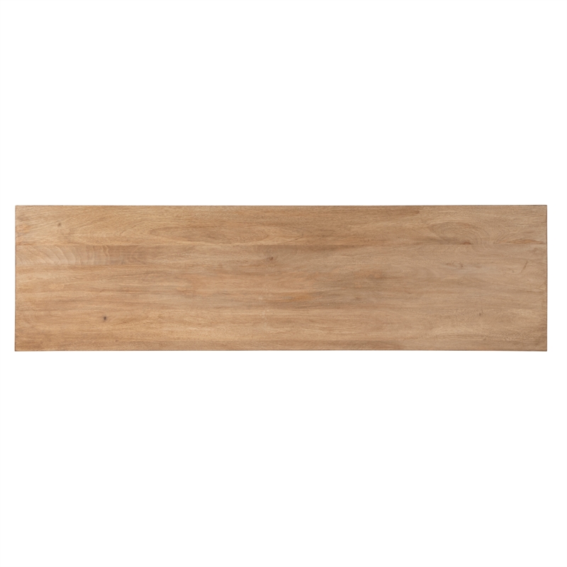 Beaumont Lane Mid-Century Wood Accent Sideboard in Natural Finish