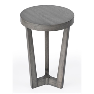Beaumont Lane Contemporary Powder Gray Finish Accent Side Table