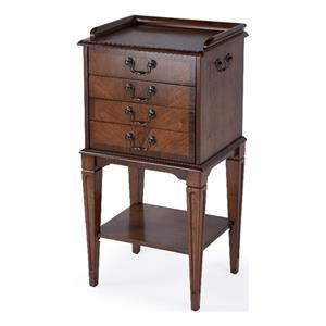 Beaumont Lane Traditional 4-Drawer Brown Finish Accent Chest