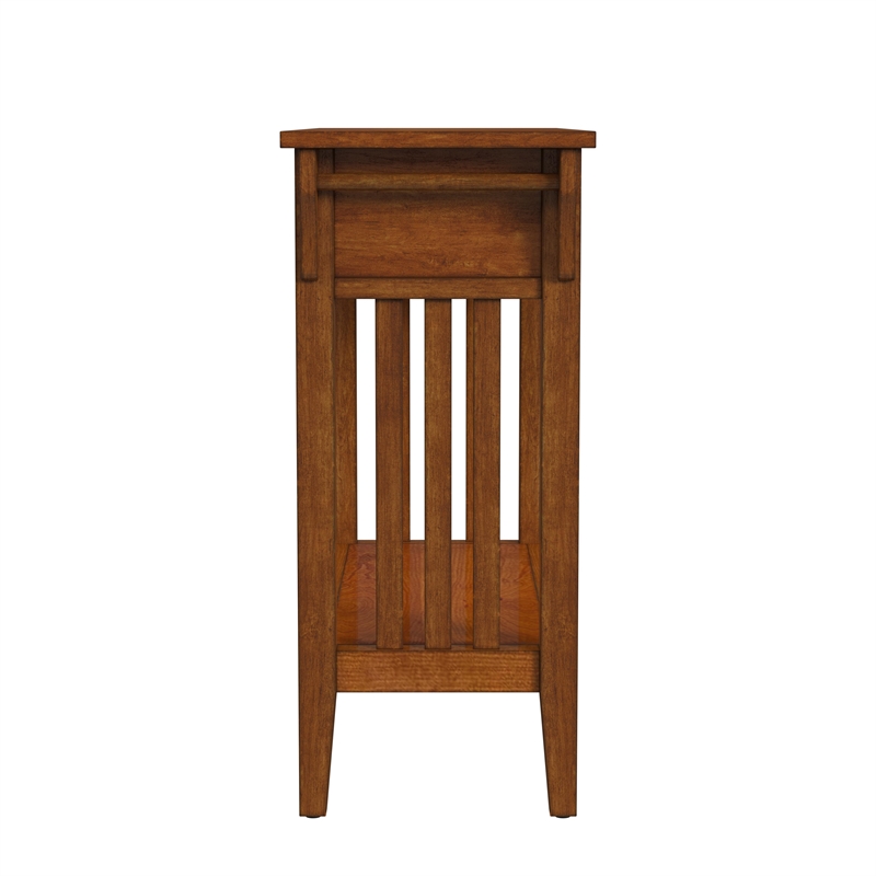 Beaumont Lane Transitional Olive Ash Burl 2-Drawer Console Table